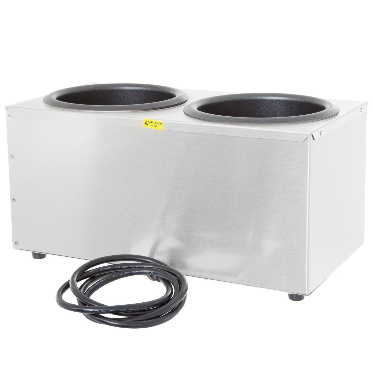 Vollrath Cayenne Round Heat 'N Serve Countertop Twin Well 4 qt Rethermalizer, 120V - 72045