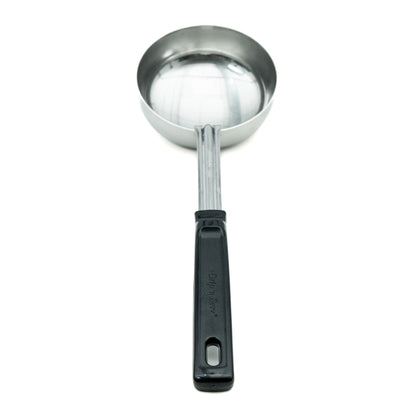 Vollrath Grip N Serve Solid Round Spoodle, 8 oz, Black Handle - 61182