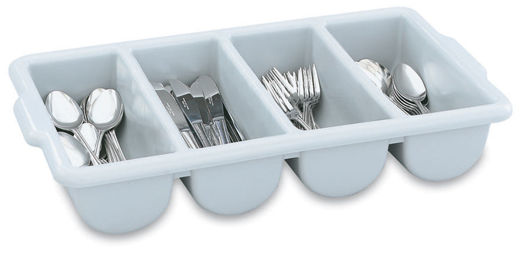 Vollrath Cutlery Tray, 4 Compartment, Grey - 52654