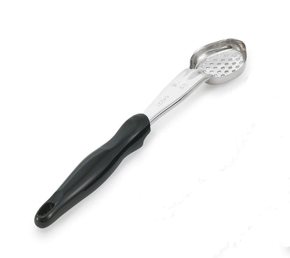 Vollrath Heavy-Duty Color Coded Oval Perforated Spoodle, 1 oz, Black - 6422120