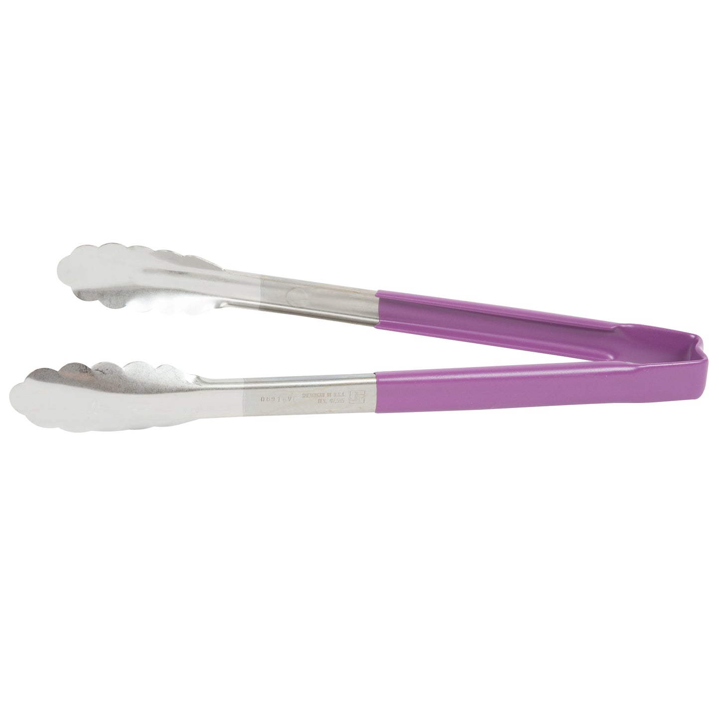 Vollrath Kool-Touch One-Piece Tongs, 12", Purple - 4781280