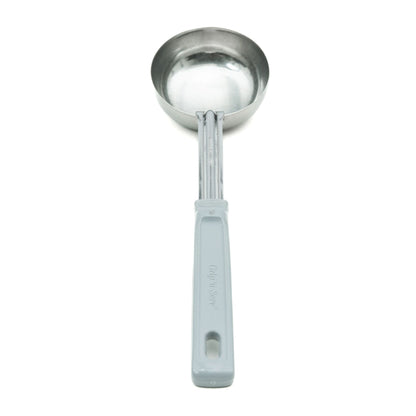 Vollrath Grip N Serve Round Solid Spoodle, Color Coded Handle, 4 oz, Grey - 62172