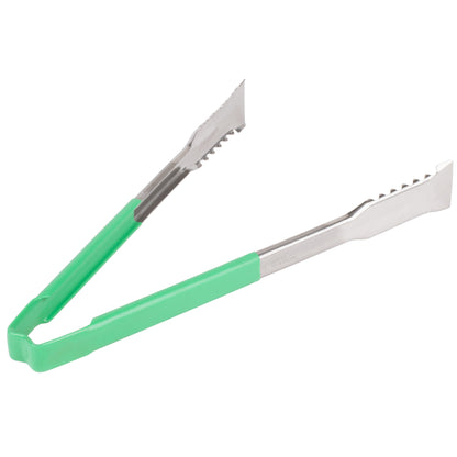 Vollrath VersaGrip Kool-Touch One-Piece Tongs, 12", Green, FINAL SALE - 4791270