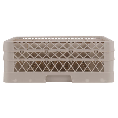 Vollrath Traex Glass Rack w 2 Extenders, 25 Compartment Rack, Beige - TR6BB