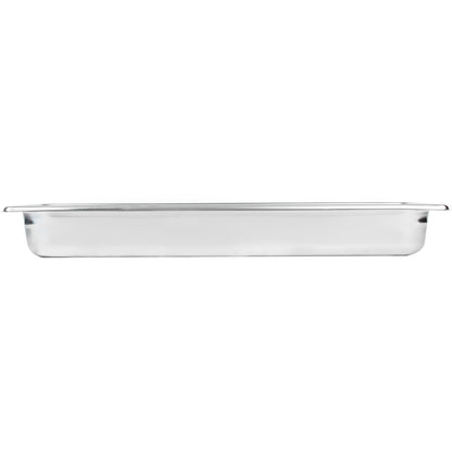 Vollrath Super Pan V Half Long Size Food Pan, 2.5" Deep, 22 Gauge Stainless Steel - 30522