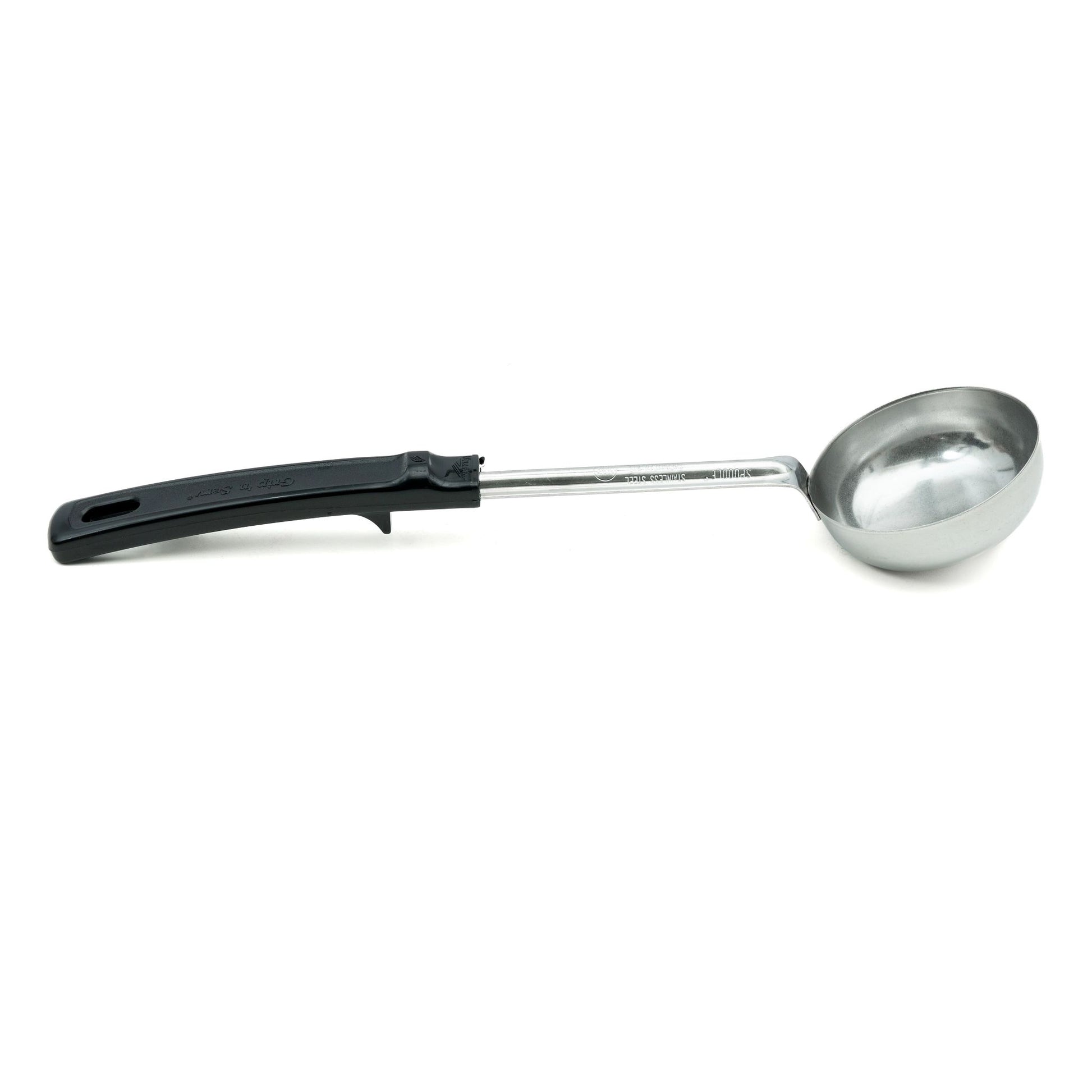 Vollrath Grip N Serve Solid Round Spoodle, 4 oz, Black Handle - 61172