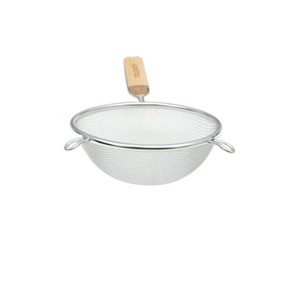 Vollrath Single Medium Mesh Strainer, 10.25", Wood Handle, FINAL SALE - 47196