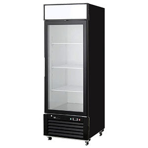 EFI Versa-Chill C1-27GDVC Glass Door Refrigerator Merchandiser Black