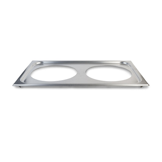 Vollrath Adaptor Plate for 2 x 7 qt Round Insert, Stainless Steel - 19192