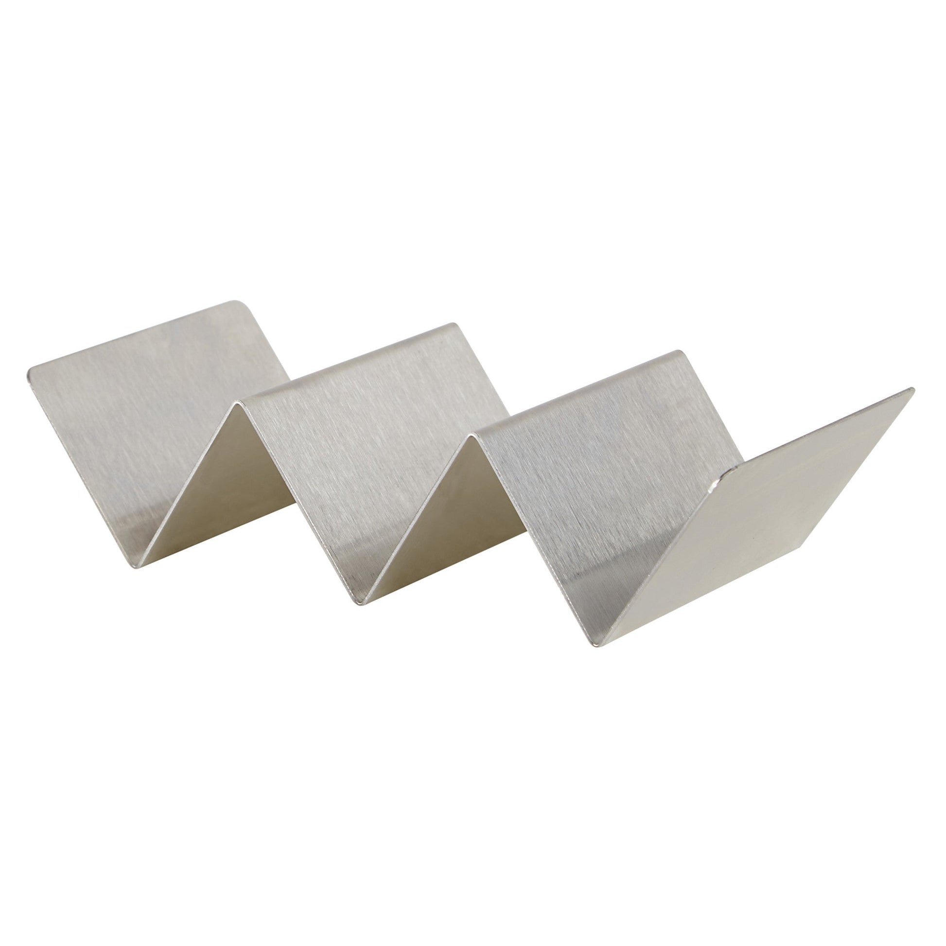 Winco Taco Holder, Brushed Stainless Steel, 8.13" - TCHS-23