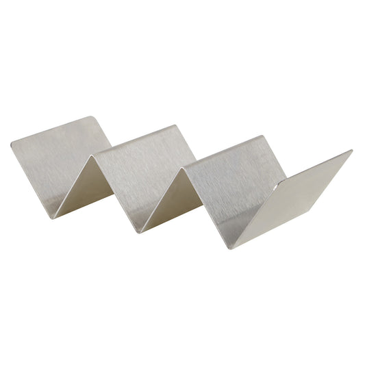 Winco Taco Holder, Brushed Stainless Steel, 8.13" - TCHS-23