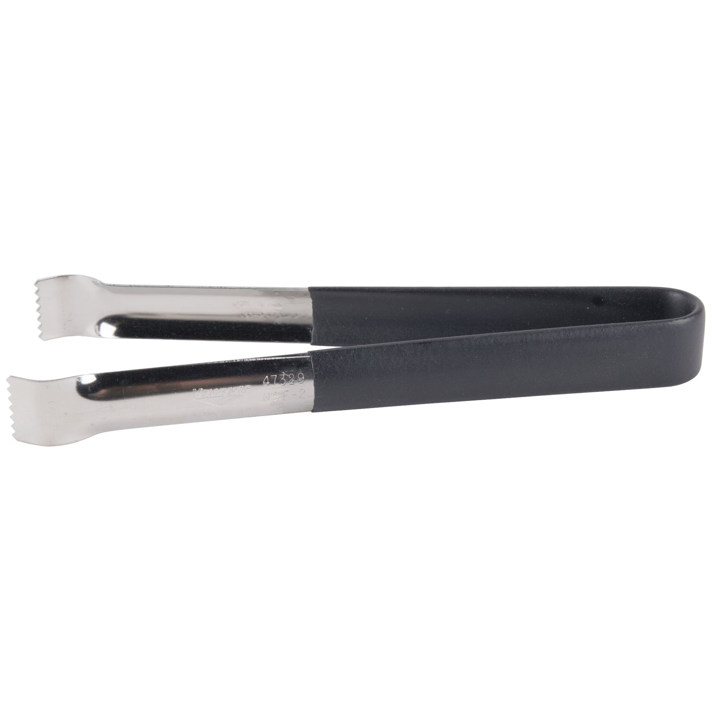 Vollrath Kool Touch Pom Tongs, 9", Stainless Steel w Black Handle - 47329