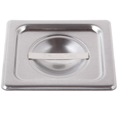 Vollrath Super Pan V Solid Food Pan Cover, 1/6 Size, 22 Gauge Stainless Steel - 75160