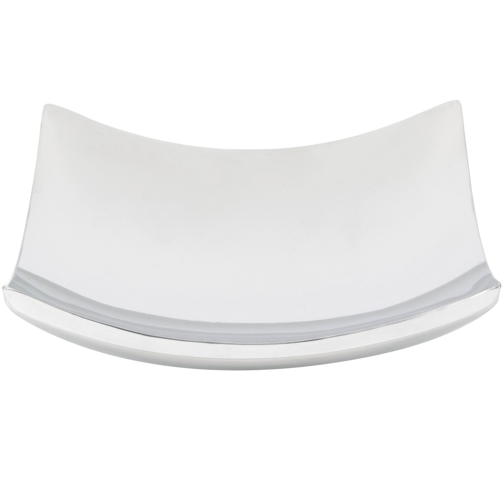 Vollrath Double Wall Curved Platter, 7.5" x 7.5", Polished Stainless Steel - 46221