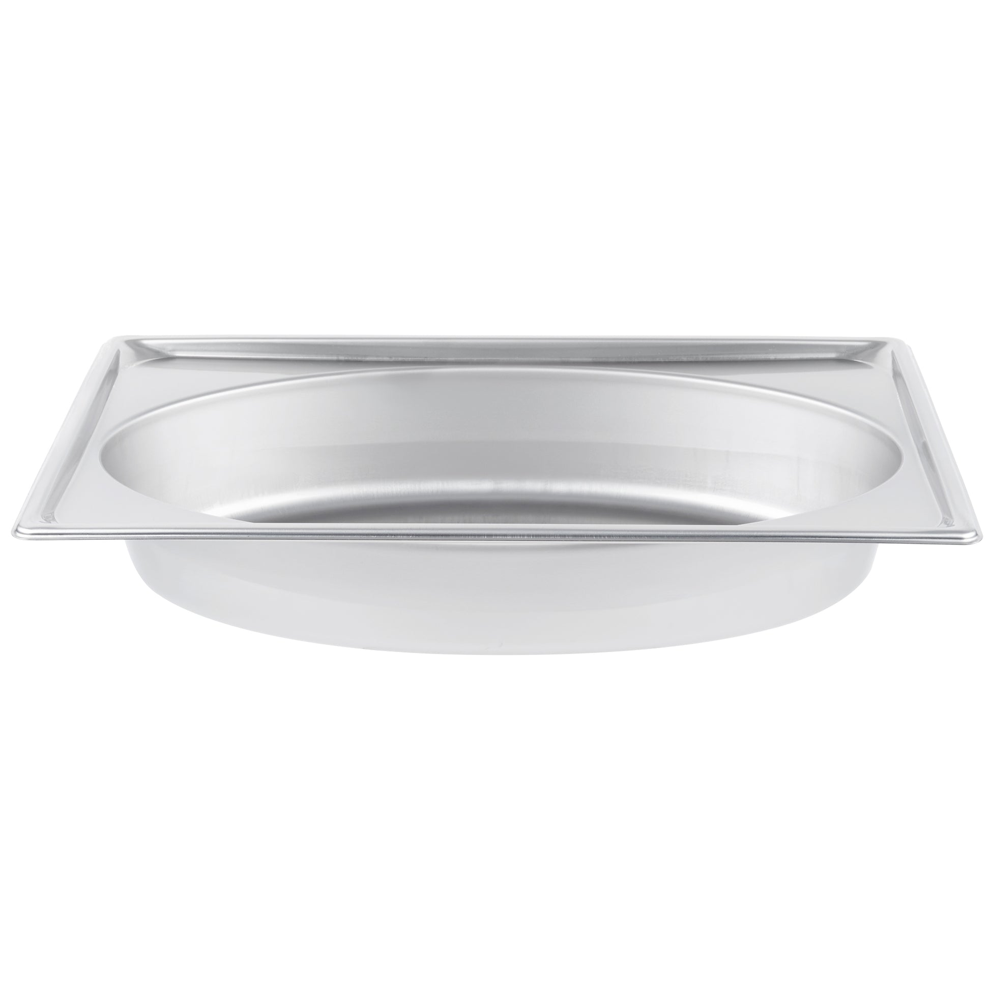 Vollrath Super Pan Full Size Oval Shape Food Pan, 4" Deep, 22 Gauge Stainless Steel - 3101040