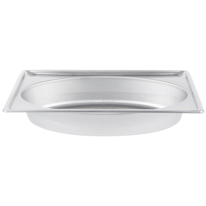 Vollrath Super Pan Full Size Oval Shape Food Pan, 4" Deep, 22 Gauge Stainless Steel - 3101040