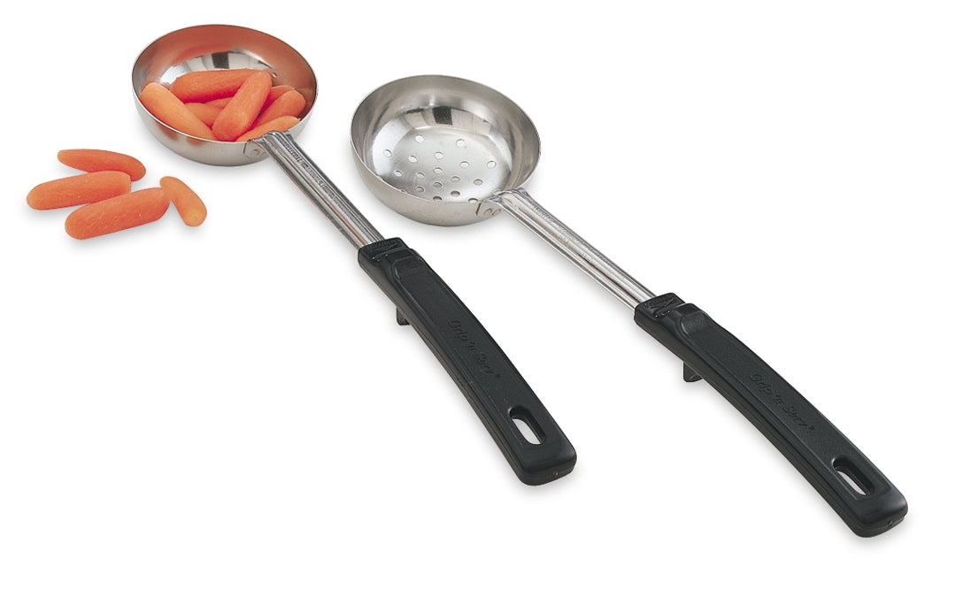 Vollrath Grip N Serve Solid Round Spoodle, 2 oz, Black Handle - 61157