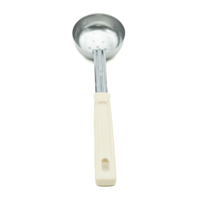 Vollrath Grip N Serve Round Perforated Spoodle, Color Coded Handle, 3 oz, Ivory - 62165