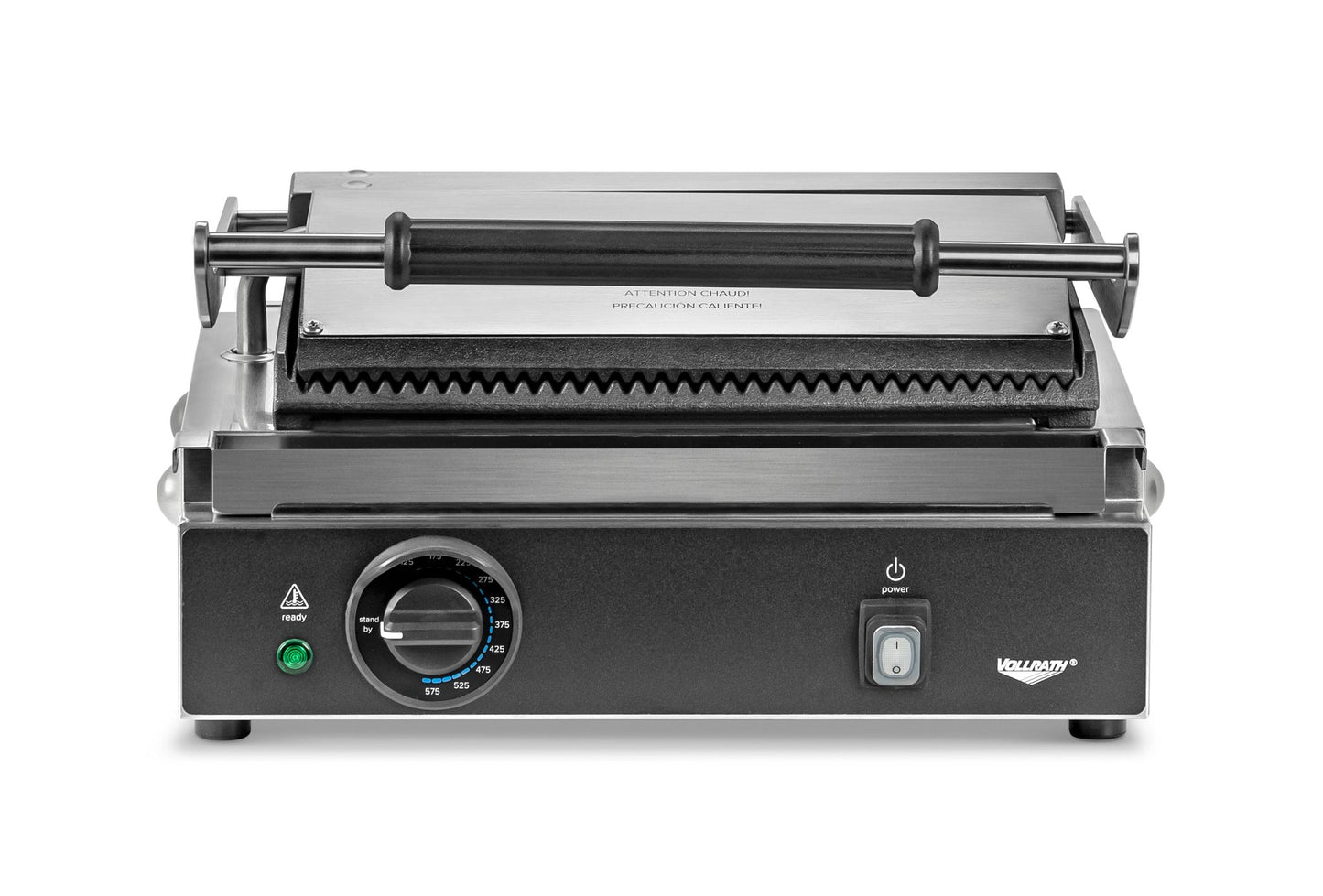 Vollrath PSG4-SG120-C Panini Press, Single, Cast Iron Grooved Plates, 120V - PSG4-SG120-C