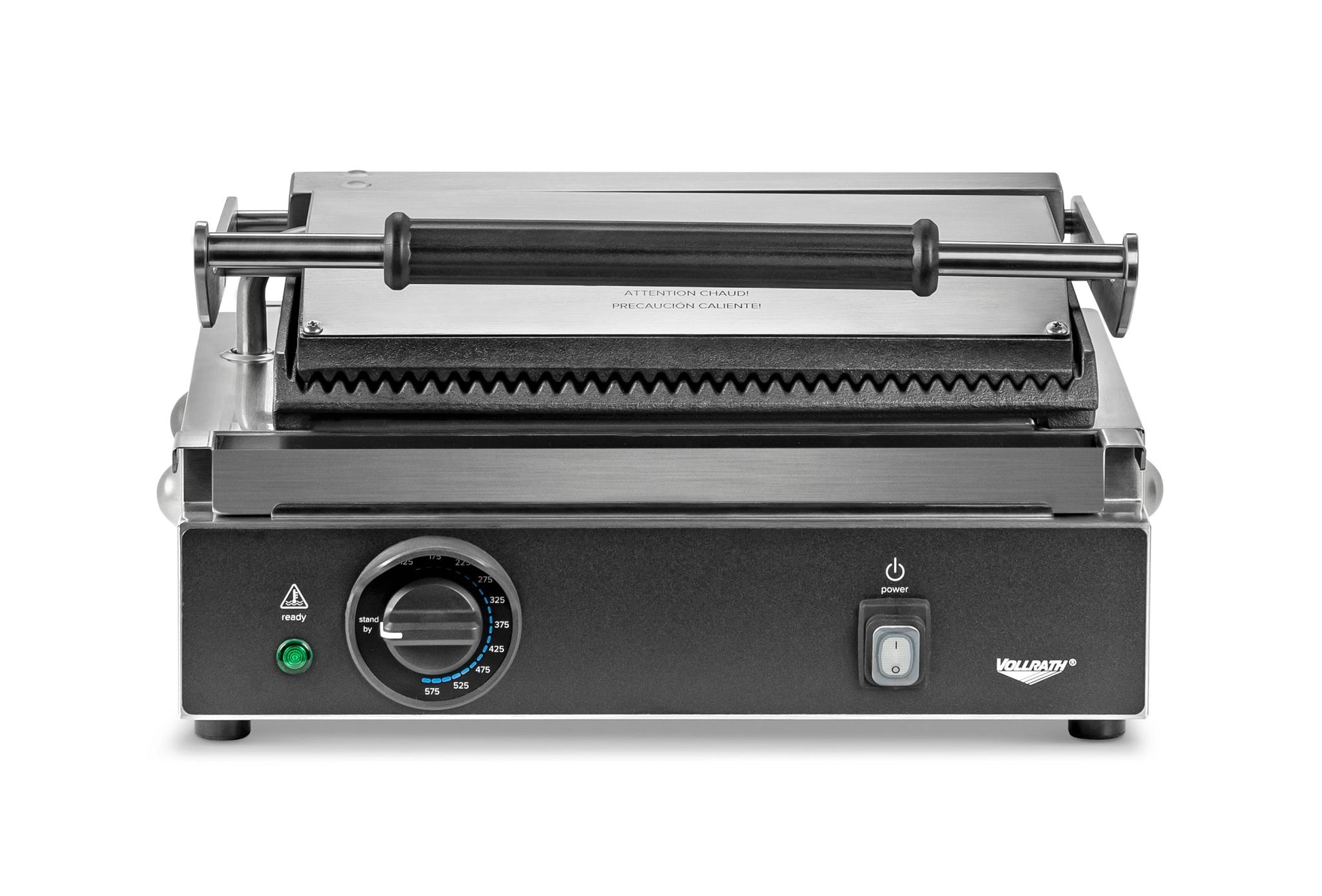 Vollrath PSG4-SG120-C Panini Press, Single, Cast Iron Grooved Plates, 120V - PSG4-SG120-C