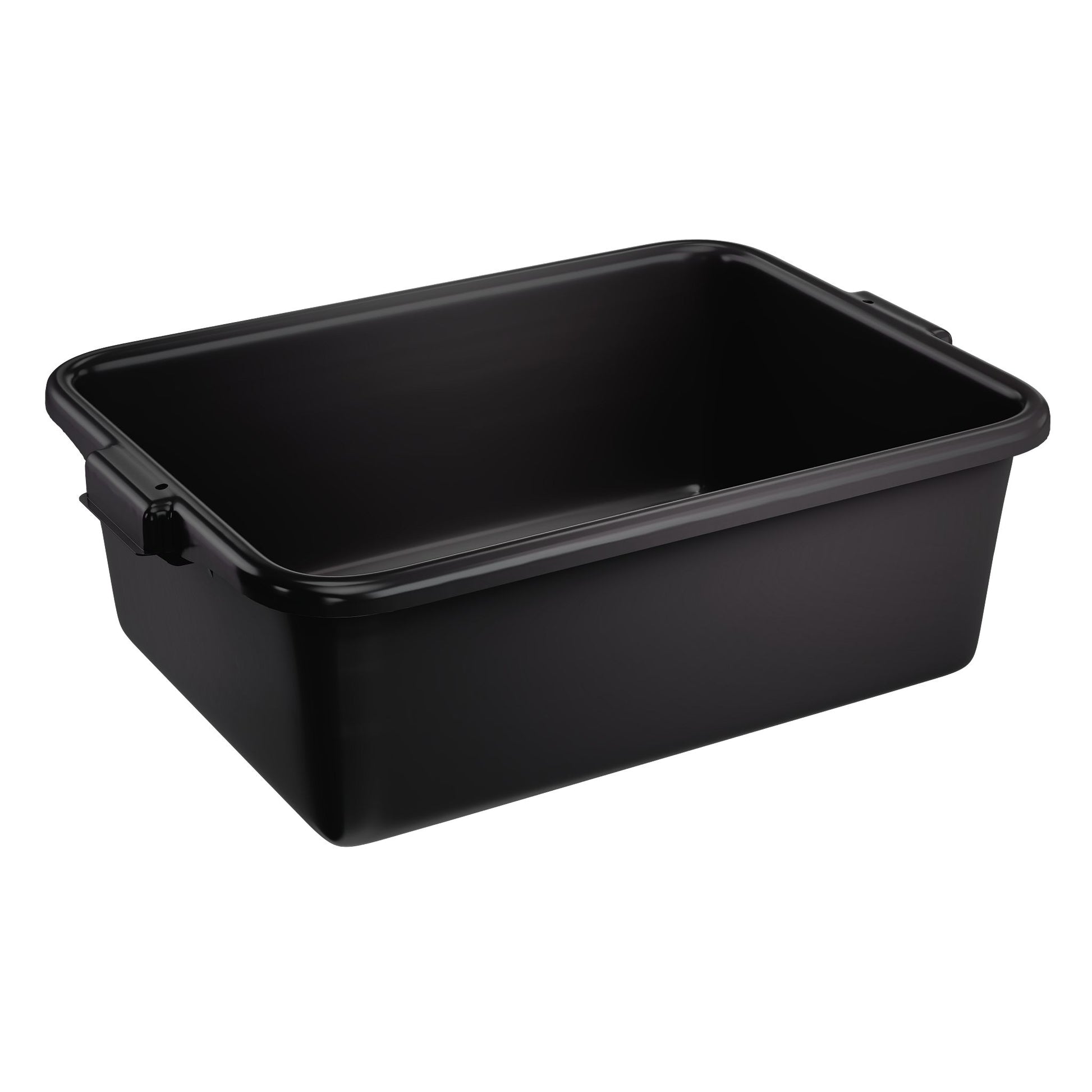 Vollrath Traex Bus/Utility Bin, 21.75" x 15.6" x 7", Black - 1527-06