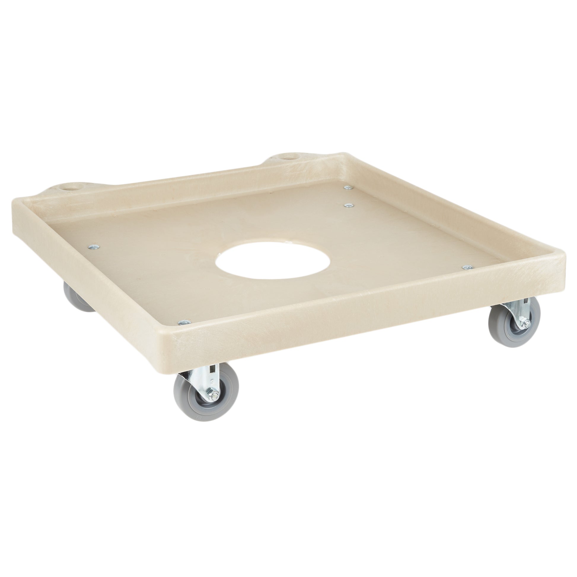 Vollrath Plastic Rack Dolly, 20" x 20", Beige - 52290