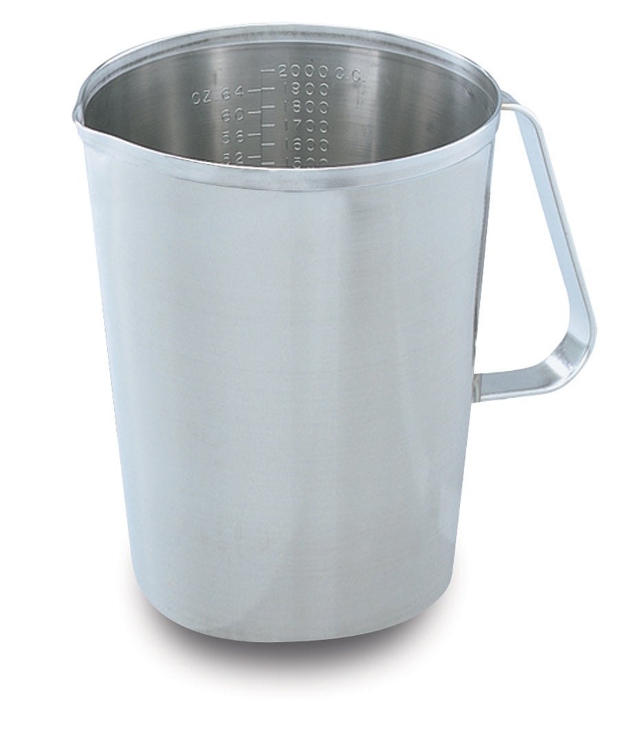 Vollrath Graduated Measuring Cup, 2 qt, Stainless Steel - 95640
