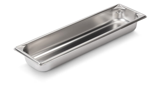 Vollrath Super Pan V Half Long Size Food Pan, 2.5" Deep, 22 Gauge Stainless Steel - 30522