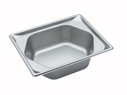 Vollrath Super Pan Half Size Hexagon Shape Food Pan, 4" Deep, 22 Gauge Stainless Steel - 3102240