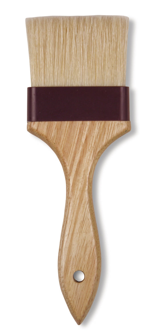 Vollrath Flat Pastry Brush, Natural Boar Bristles, 3", Wood Handle, FINAL SALE - 463