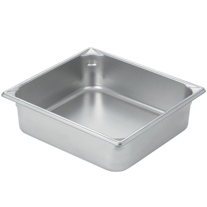 Vollrath Super Pan V 2/3 Size Food Pan, 4" Deep, 22 Gauge Stainless Steel - 30142