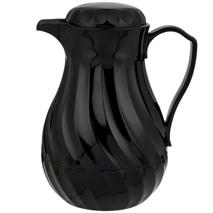 Vollrath SwirlServe Hot-N-Cold Beverage Server, 64 oz, Black - 52174