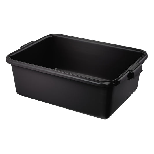 Vollrath Traex Bus/Utility Bin, 21.75" x 15.6" x 7", Black - 1527-06