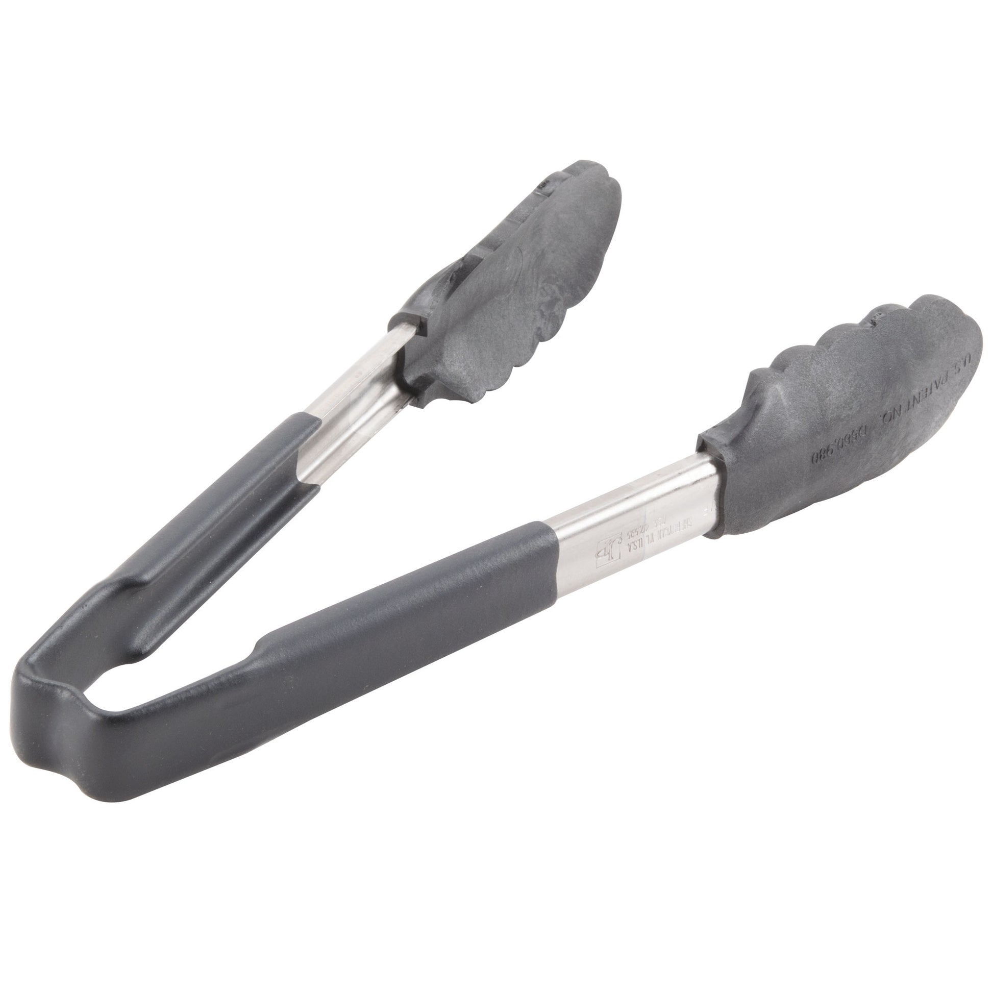 Vollrath High Temp Kool-Touch Nylon End One-Piece Tongs, 9.5", Black - 4780922