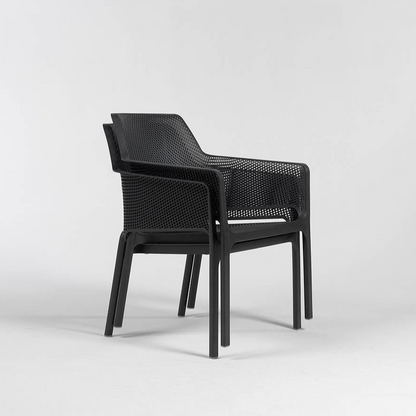 NARDI Net Relax Arm Chair, Anthracite (4-pack) - 40327.02.000