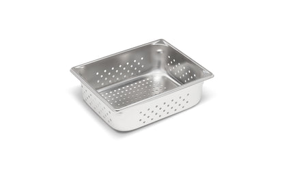 Vollrath Super Pan V Half Size Perforated Food Pan, 4" Deep, Stainless Steel - 30243