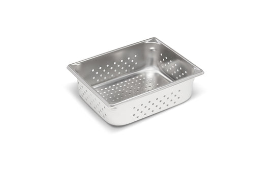 Vollrath Super Pan V Half Size Perforated Food Pan, 4" Deep, Stainless Steel - 30243