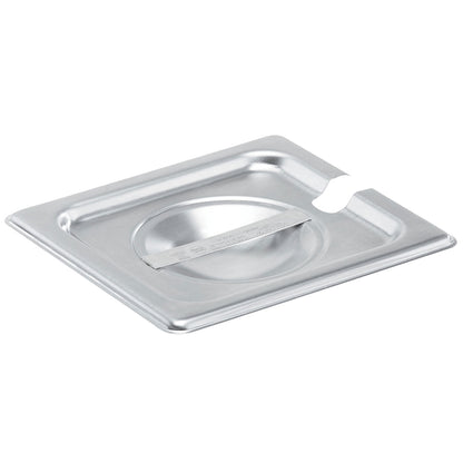 Vollrath Super Pan V Slotted Food Pan Cover, 1/6 Size, 22 Gauge Stainless Steel - 75260
