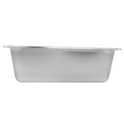Vollrath Super Pan Half Size Wild Shape Food Pan, 4" Deep, 22 Gauge Stainless Steel - 3100240