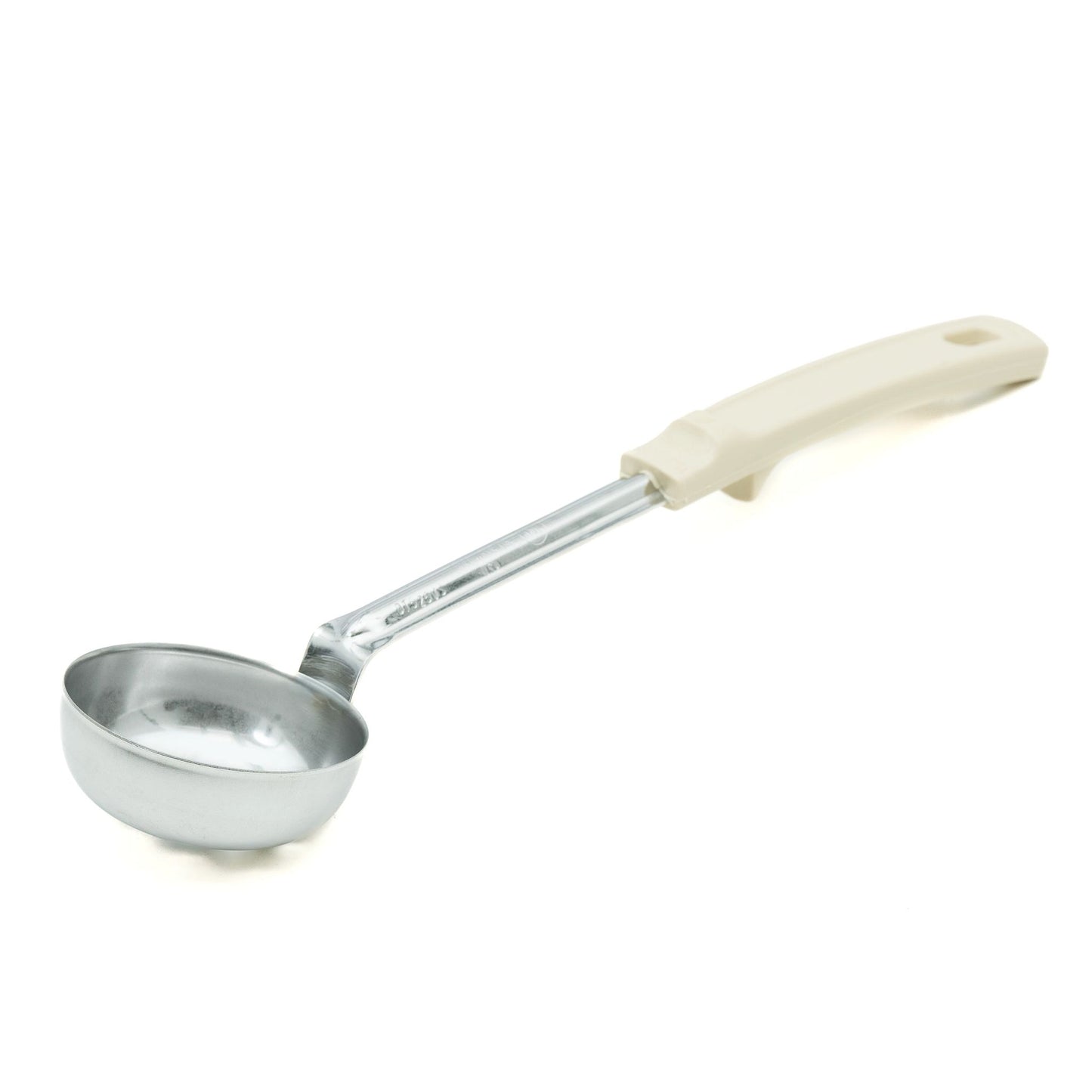 Vollrath Grip N Serve Round Perforated Spoodle, Color Coded Handle, 3 oz, Ivory - 62165