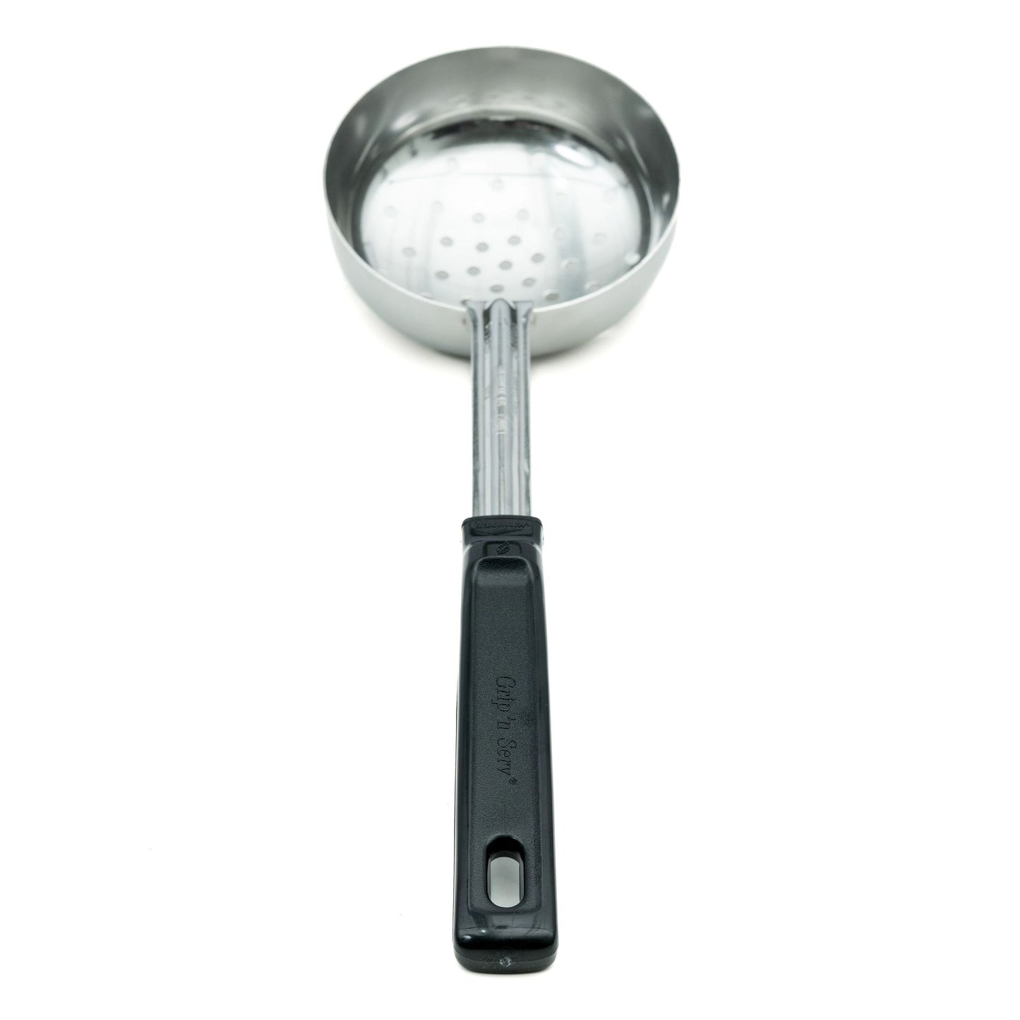 Vollrath Grip N Serve Perforated Round Spoodle, 8 oz, Black Handle, FINAL SALE - 61180