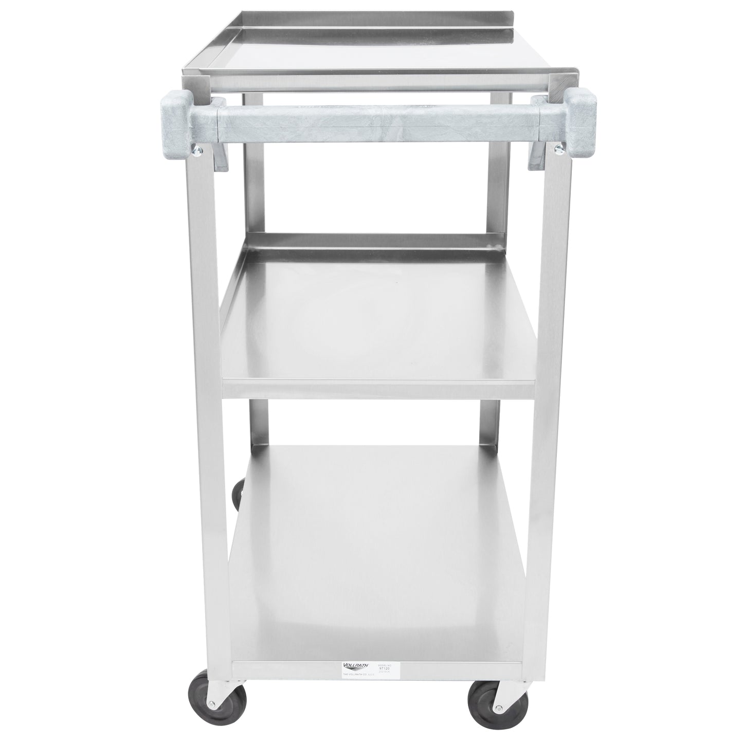 Vollrath 3 Shelf Small Footprint Utility Cart, Stainless Steel, 300 lb - 97120