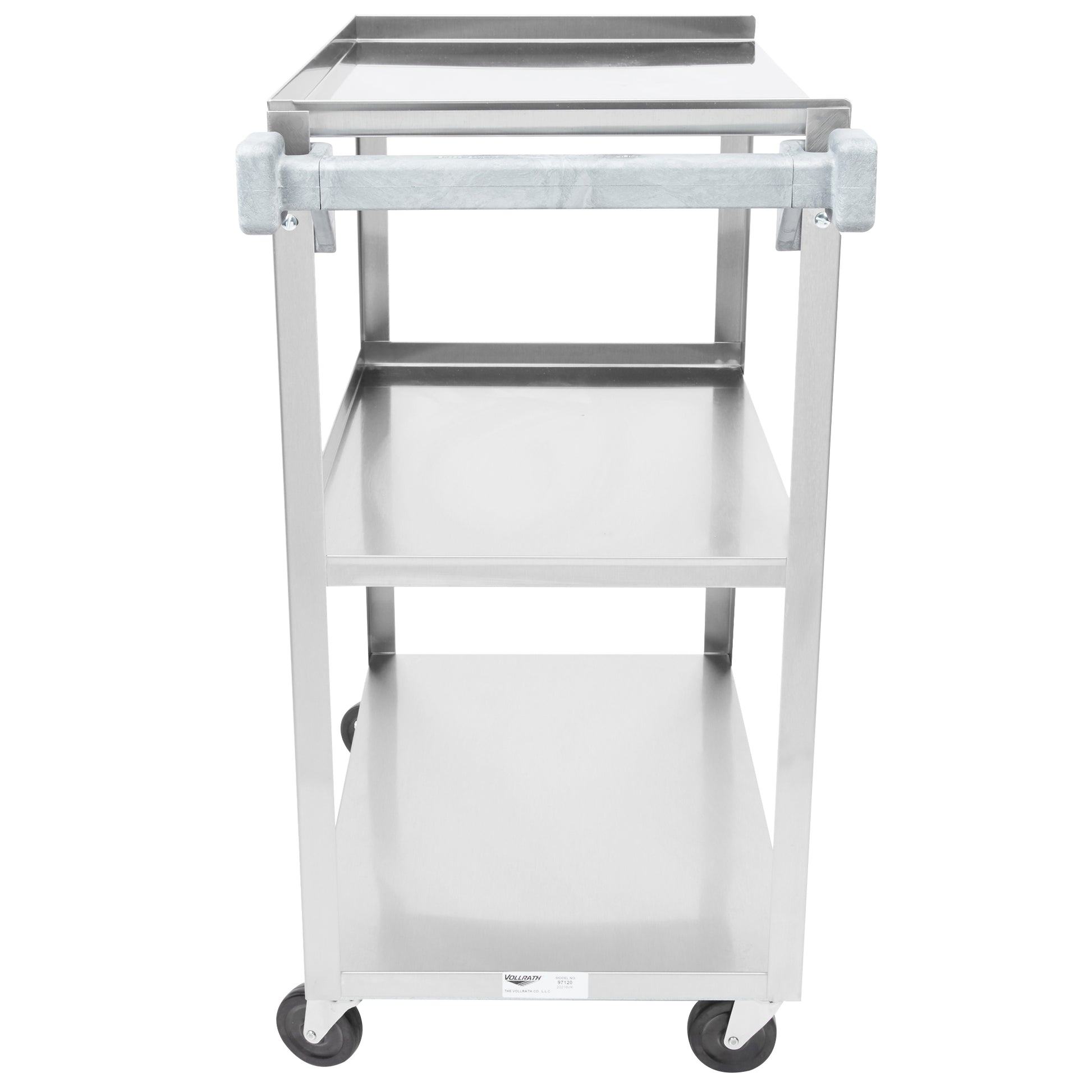Vollrath 3 Shelf Small Footprint Utility Cart, Stainless Steel, 300 lb - 97120