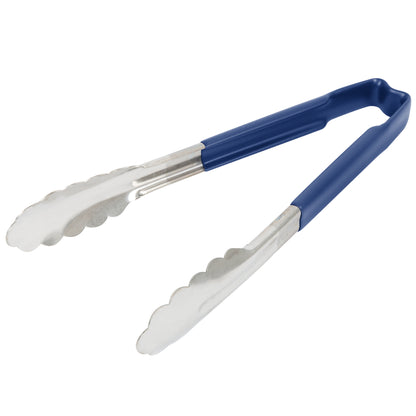 Vollrath Kool-Touch One-Piece Tongs, 9.5", Blue - 4780930