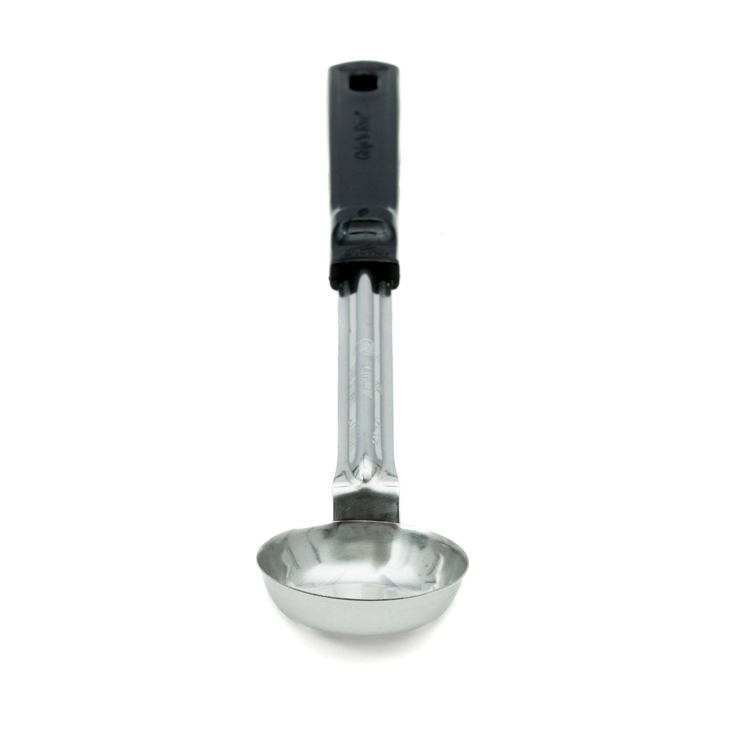 Vollrath Grip N Serve Solid Round Spoodle, 1 oz, Black Handle - 61147