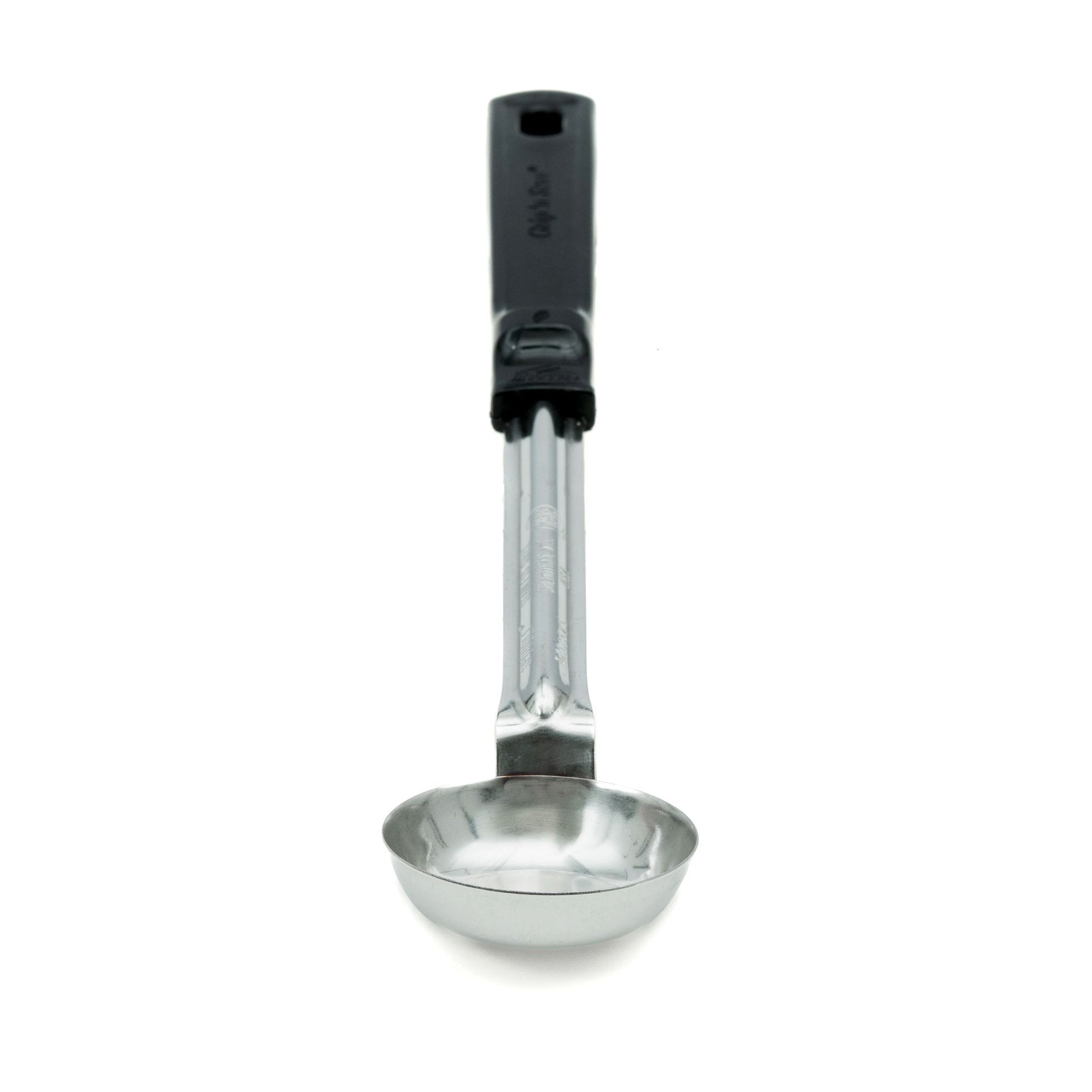 Vollrath Grip N Serve Solid Round Spoodle, 1 oz, Black Handle - 61147