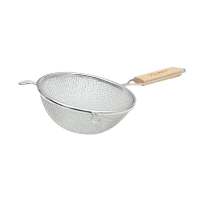 Vollrath Double Fine Mesh Strainer, 6.25", Wood Handle, FINAL SALE - 47191