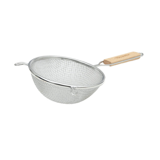 Vollrath Double Fine Mesh Strainer, 6.25", Wood Handle, FINAL SALE - 47191