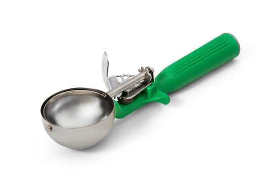 Vollrath Color-Coded One-Piece Thumb Press Disher, 2 2/3 oz - 47142