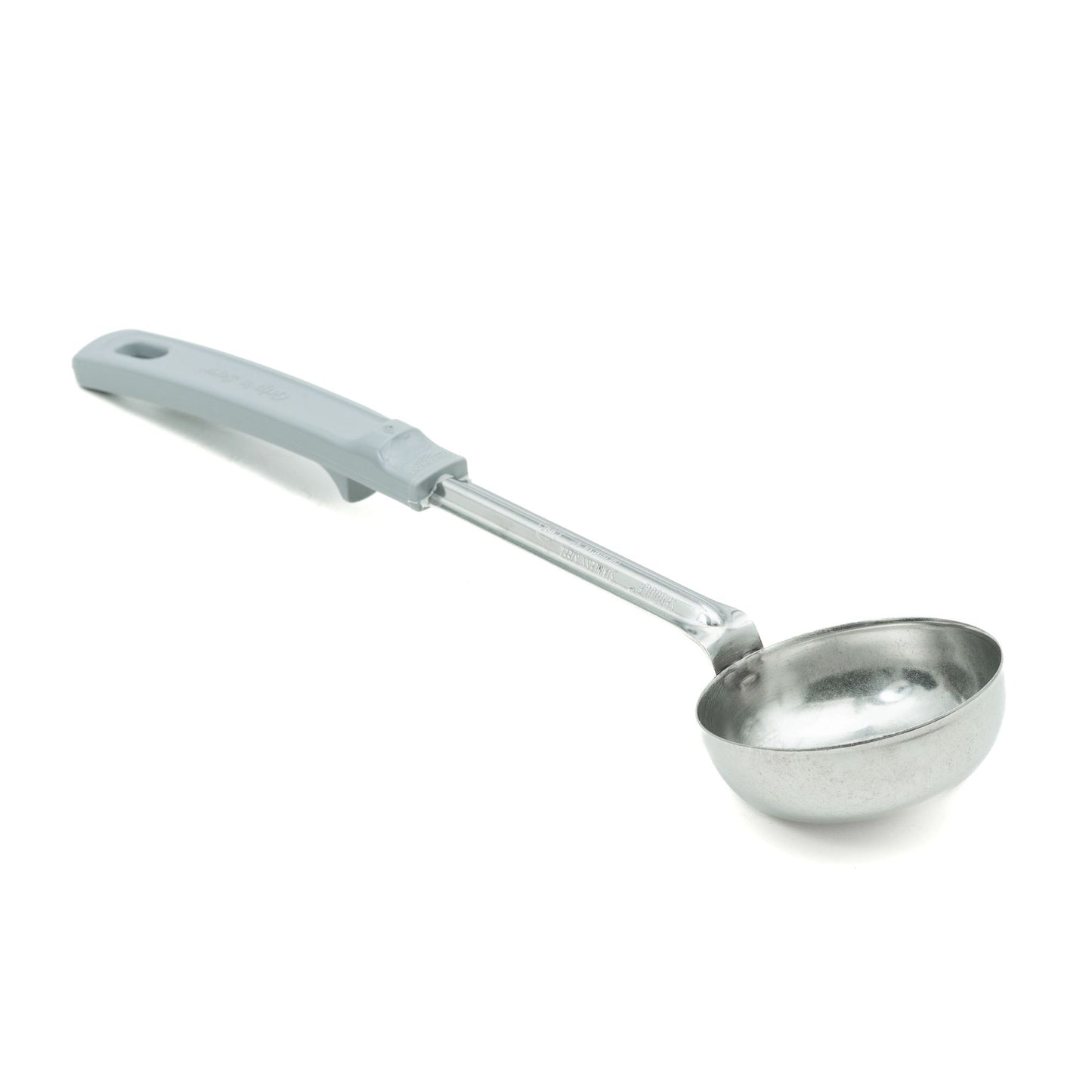 Vollrath Grip N Serve Round Solid Spoodle, Color Coded Handle, 4 oz, Grey - 62172